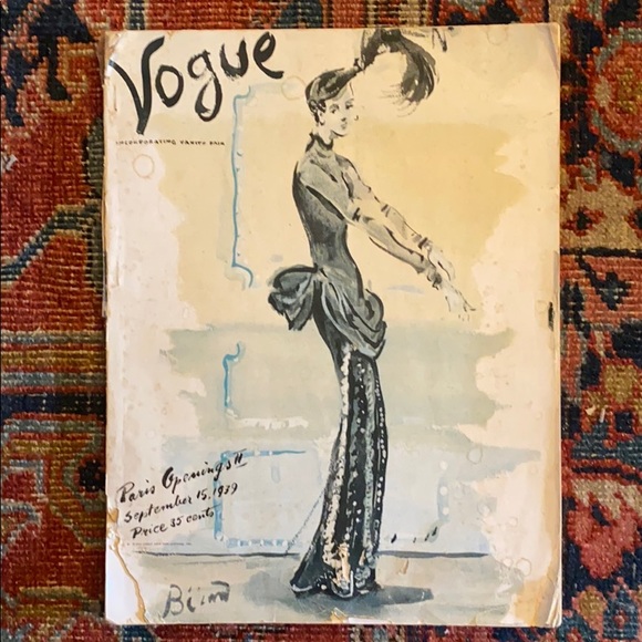 Rare 1939 VOGUE Magazine COCO CHANEL PARIS Opening ⭐️⭐️⭐️⭐️⭐️ - Picture 4 of 15